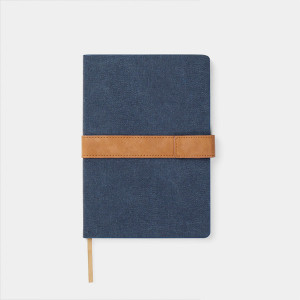 Тефтер VINGA Bosler RCS recycled canvas note book Navy - Img 4