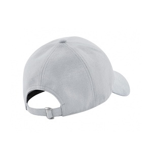 Шапка с козирка 6 панелна Faux Suede Light Grey - Img 9