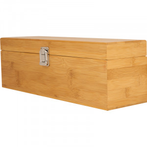 Кутия за Вино от Бамбук в комплект с дъска и тирбушон - Img 2