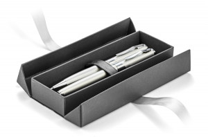 Подаръчна кутия за химикалка сребро - Img 3