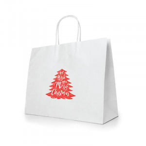 Подаръчни торбички от бял крафт GIFT BAG Бял - Img 3