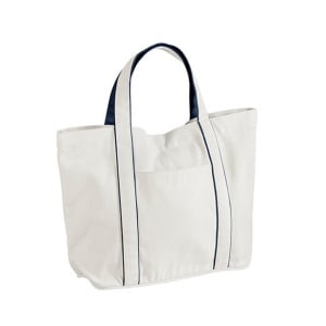Рециклирана памучна чанта - Courtside Medium Tote - Navy - Img 1