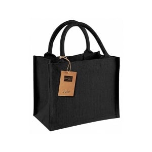 Чанта за плаж от юта Jute Mini Black