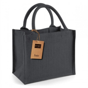 Чанта за плаж Jute Midi Grey - Img 1