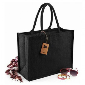 Чанта Юта Classic Jute Shopper BIG Natural Black - Img 4