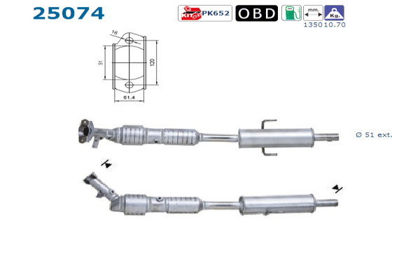 Catalizator Mazda 6 2002-2007