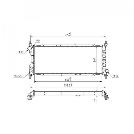 Radiator racire OPEL CORSA 1993-2002