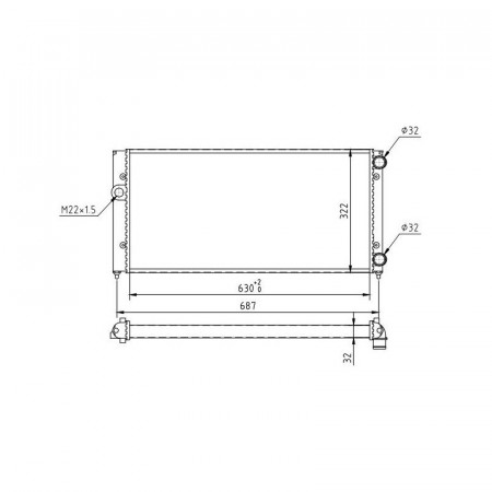 Radiator racire VW GOLF III 1991-1997