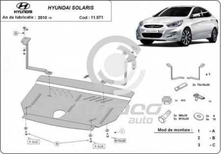 Scut motor metalic Hyundai Solaris