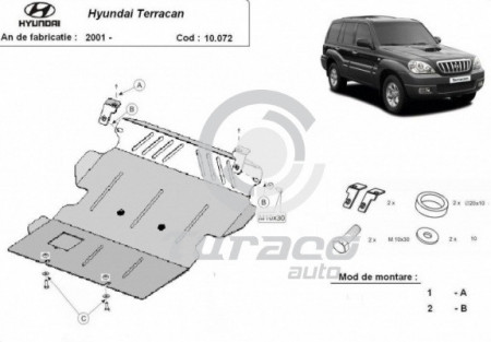 Scut motor metalic Hyundai Terracan