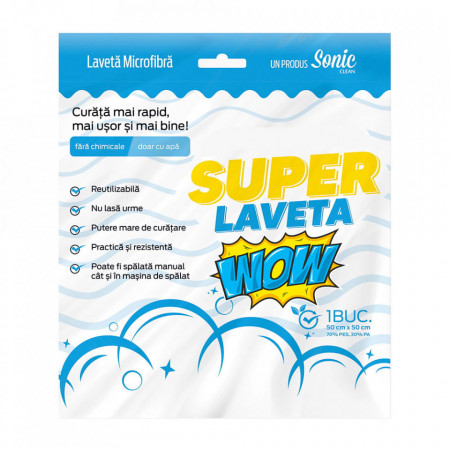 Super Laveta 50X50cm Sonic Clean