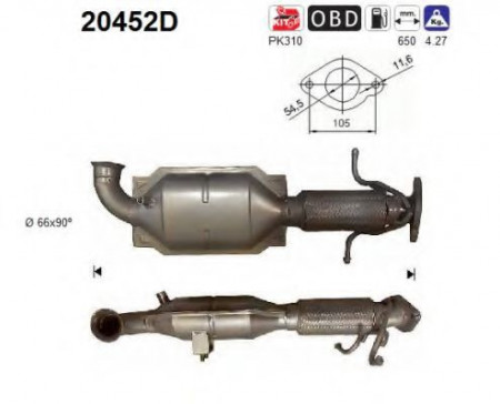 Catalizator Ford Mondeo IV 2007-2015