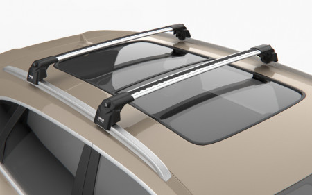 Set bare transversale portbagaj Turtle Air-v2 culoare argintie dedicate pentru MITSUBISHI ASX (Mk3) SUV 10-