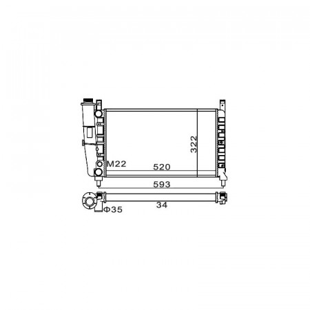 Radiator racire FIAT UNO 1983-2006