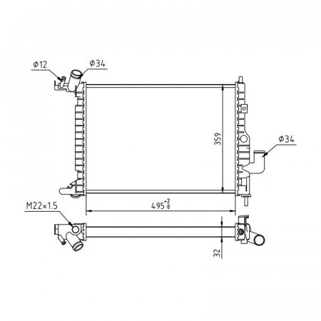 Radiator racire OPEL VECTRA B 1995-2003