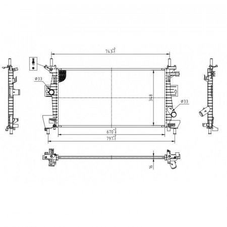 Radiator racire FORD C-MAX 2010-2019