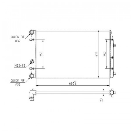 Radiator racire VW POLO 2001-2014