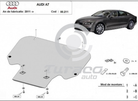 Scut metalic cutie de viteza Audi A7