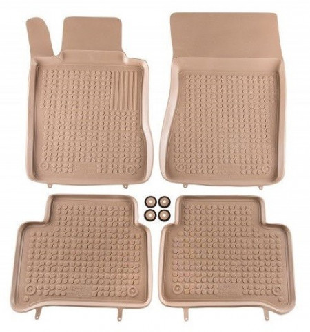 Set covorase cauciuc bej Mercedes E-Class (W211) 2002 - 2009