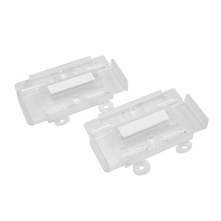 Suport număr înmatriculare fără ramă – set 4 bucăți (față + spate), transparent