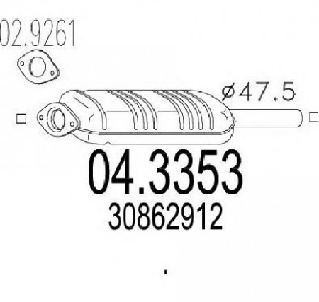 Catalizator Volvo S40 I 1995-2003
