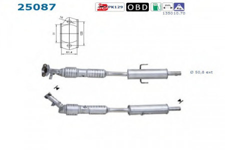 Catalizator Mazda 6 2002-2007