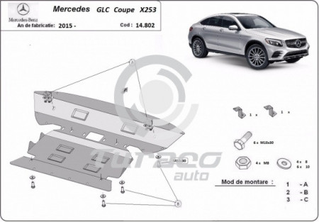 Scut motor metalic Mercedes GLC Coupe X253