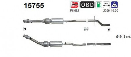 Catalizator Citroen C5 I 2001-2004
