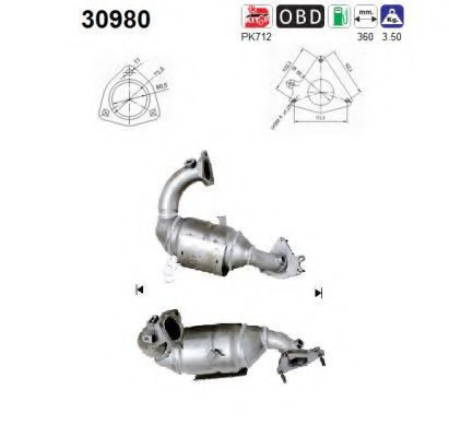 Catalizator Renault Scenic II 2004-2009