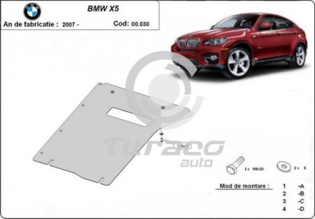 Scut metalic cutie de viteza BMW X6 E71; E72