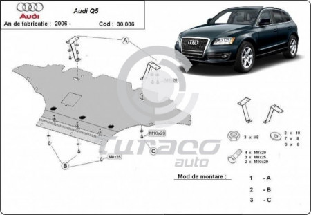 Scut motor metalic Audi Q5