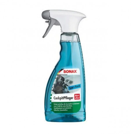 Solutie spray pentru suprafete plastice cu efect mat plus pad microfibra Sonax
