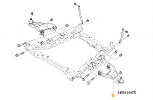 Brat suspensie inferior stanga echipat Dacia Duster - Img 2