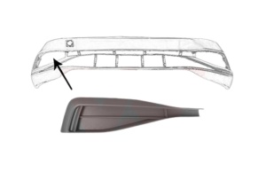 Grilă proiectoare ceață dreapta Volkswagen Passat B8 2014 - 2024 - Img 2
