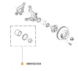 Kit rulment fata Dacia Supernova/ Dacia Solenza