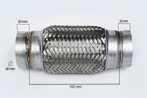 RACORD FLEXIBIL OUTER BRAID (A) 60X150 MM