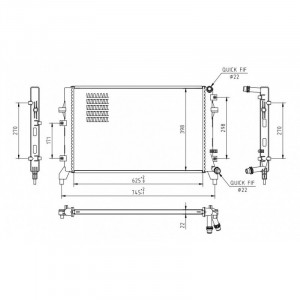 Radiator racire VW GOLF 6 2008-2014
