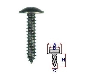 Set 10 Bucati Surub montare cu cap in Cruce Diametru gaura/surub 4.7 mm Diametru / Latime 11.2 mm Inaltime / Lungime 26.6 mm