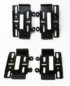 Set 4 Suporturi Număr Auto Fără Rame – Design Slim, Montaj Rapid
