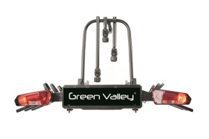 Suport 3 Biciclete (4 cu Adaptor) Prindere pe Cârlig Remorcare Explorer Green Valley - Img 2