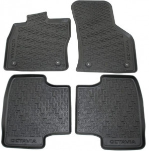 Covorase auto cauciuc originale SKODA OCTAVIA 3 2013-2023