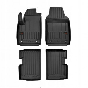 Covorase tip tavita 3D Fiat 500, caroserie Hatchback, fabricatie 09.2007 - prezent