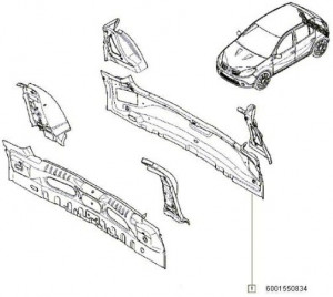 Fusta spate Dacia Sandero