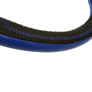 Husa Volan Piele Ecologica Albastru 37- 39 Cm Umbrella - Img 2