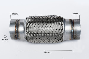 RACORD FLEXIBIL OUTER BRAID (A) 55X150 MM