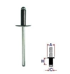 Set 10 Bucati NIT montare Diametru gaurii 3,9 mm Latime guler 11,7 mm