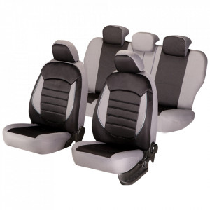 Set huse scaun Urban negru - gri