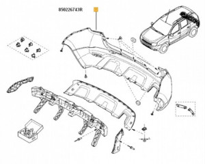Bara spate Dacia Duster Look Sport