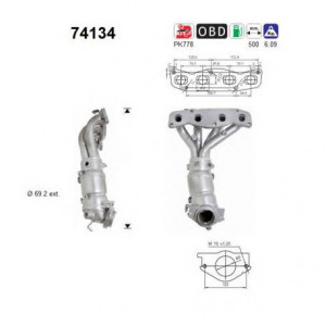 Catalizator Nissan X-trail 2001-2013 - Img 2