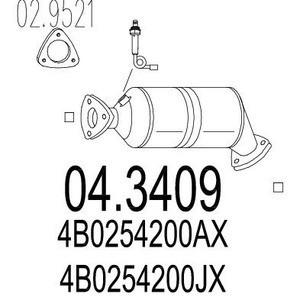 Catalizator Volkswagen Passat 1996-2000